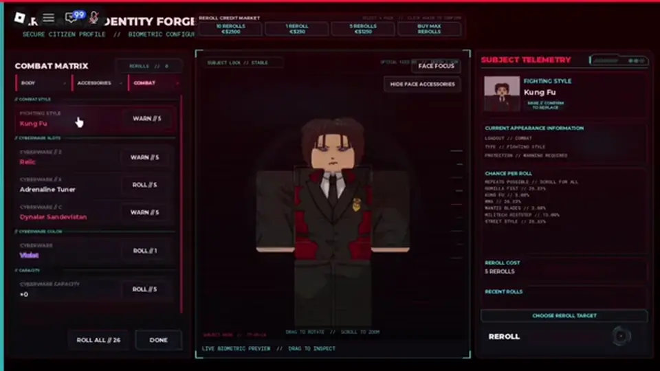 Community fighting-style picks such as Kung Fu and Mantis Blades